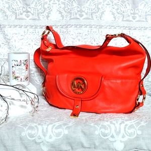 Michael Kors, Orange, Purse, Medium